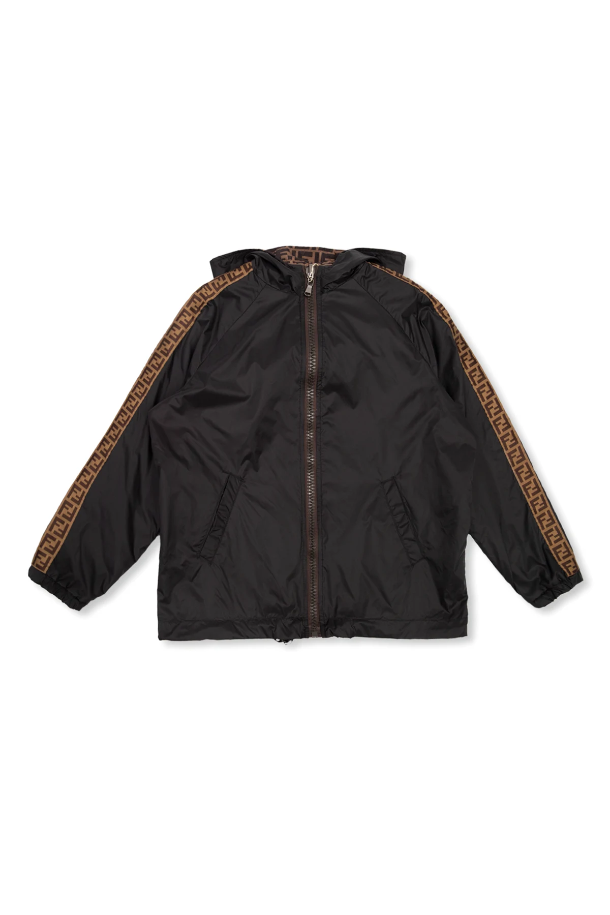 Reversible hooded jacket