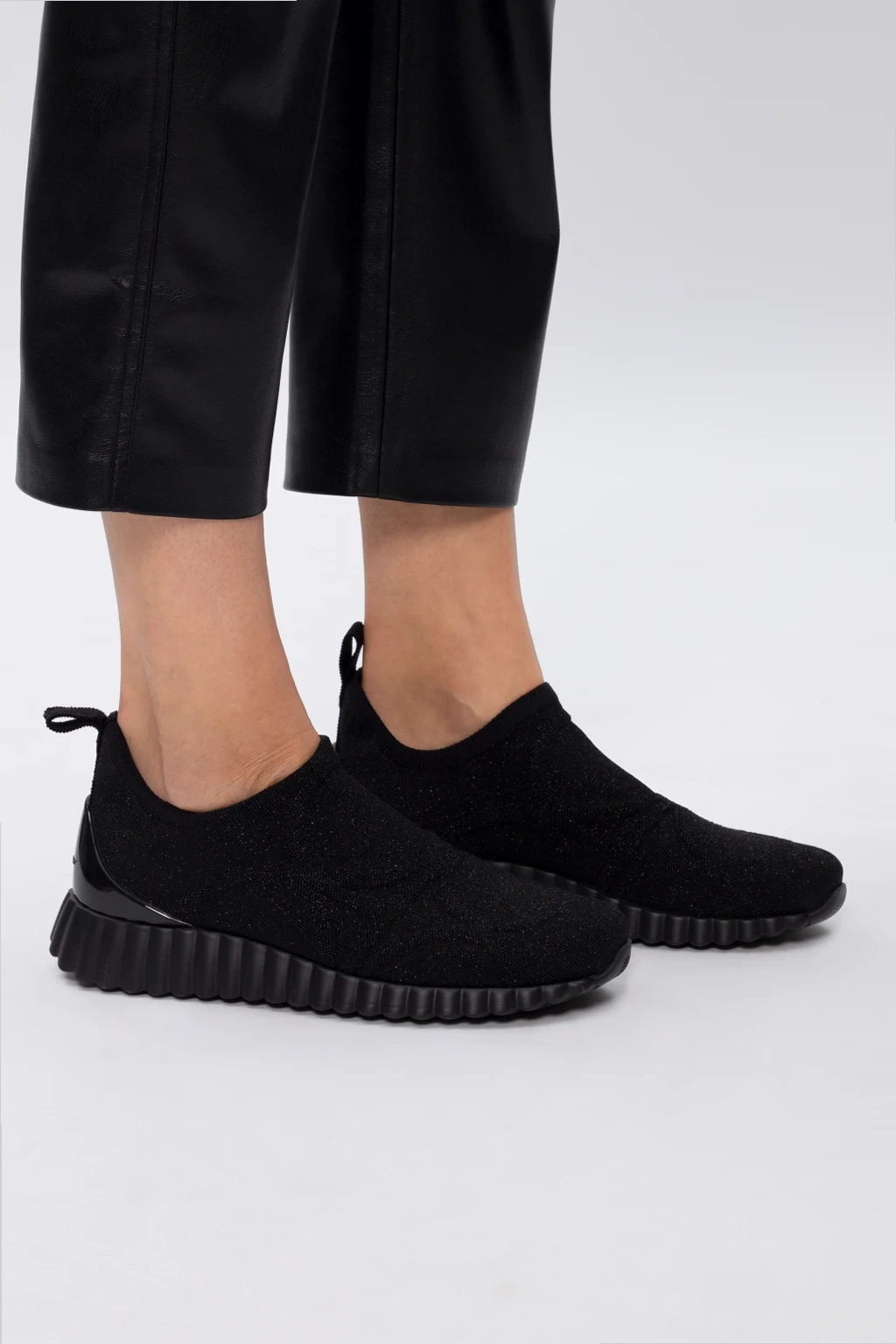Sneakers with lurex inserts
