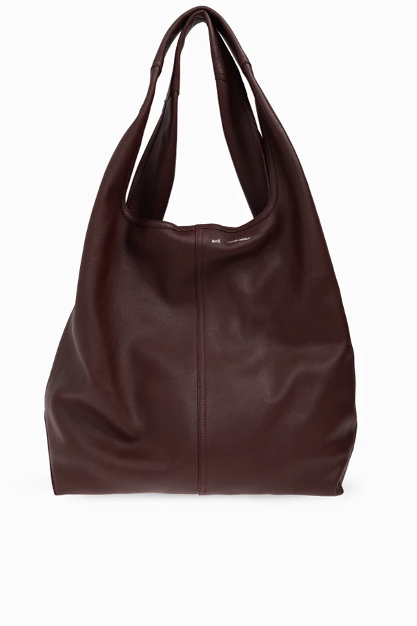 BURGUNDY Shopper-type bag