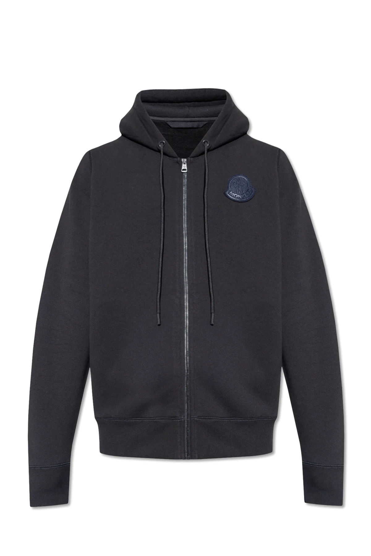 Hoodie with logo patch