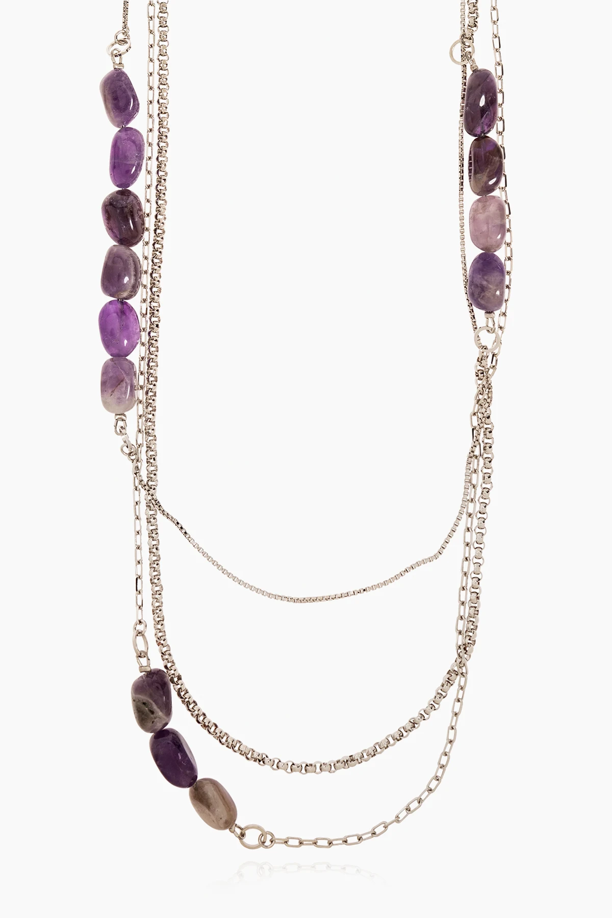 Necklace with semi-precious stones
