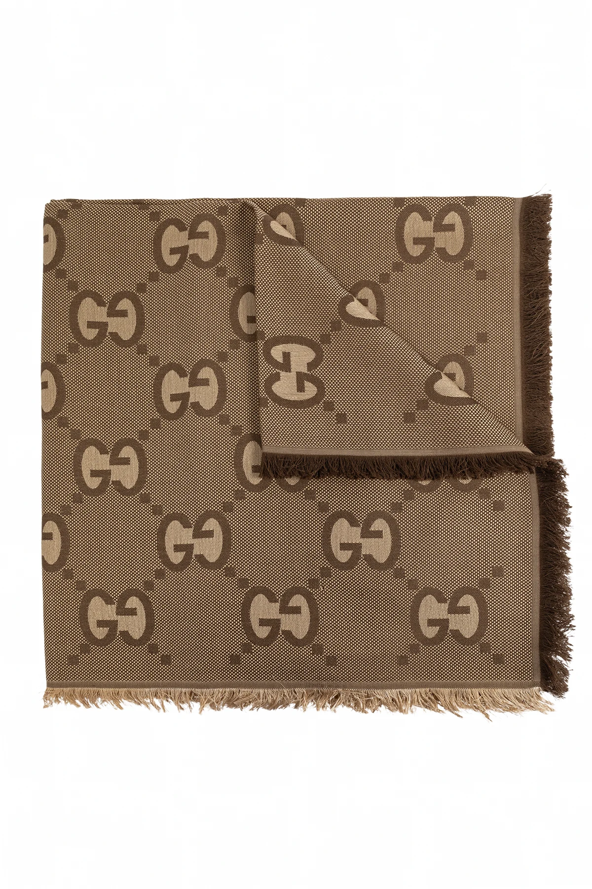 Scarf with `GG` pattern