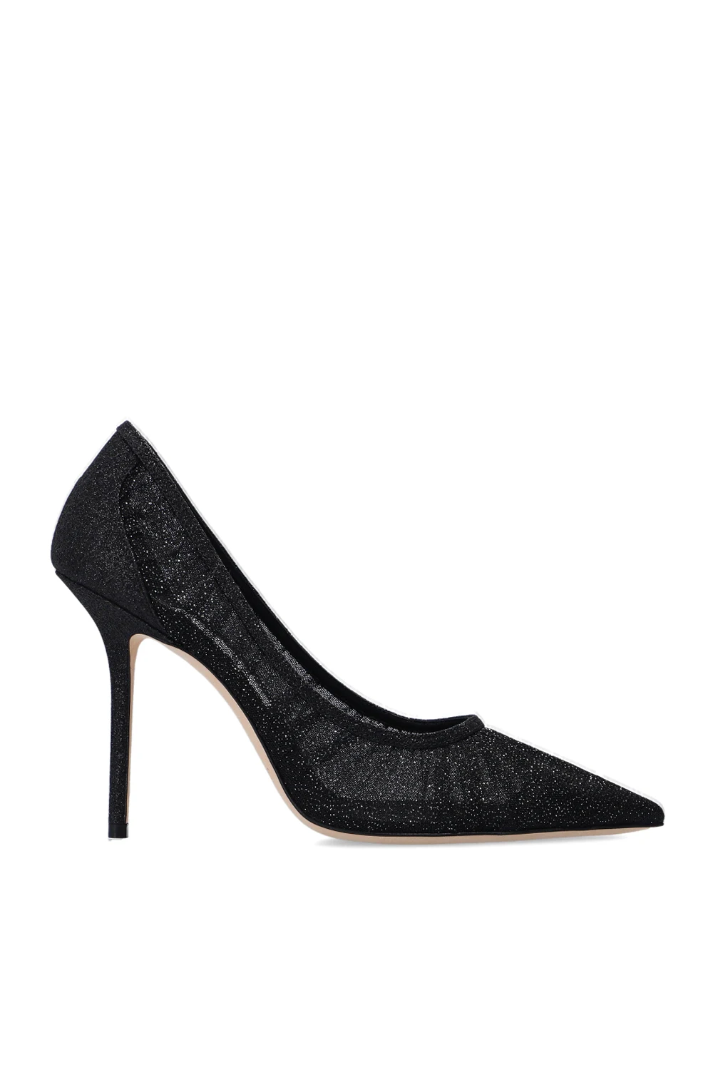'Love' glittery pumps