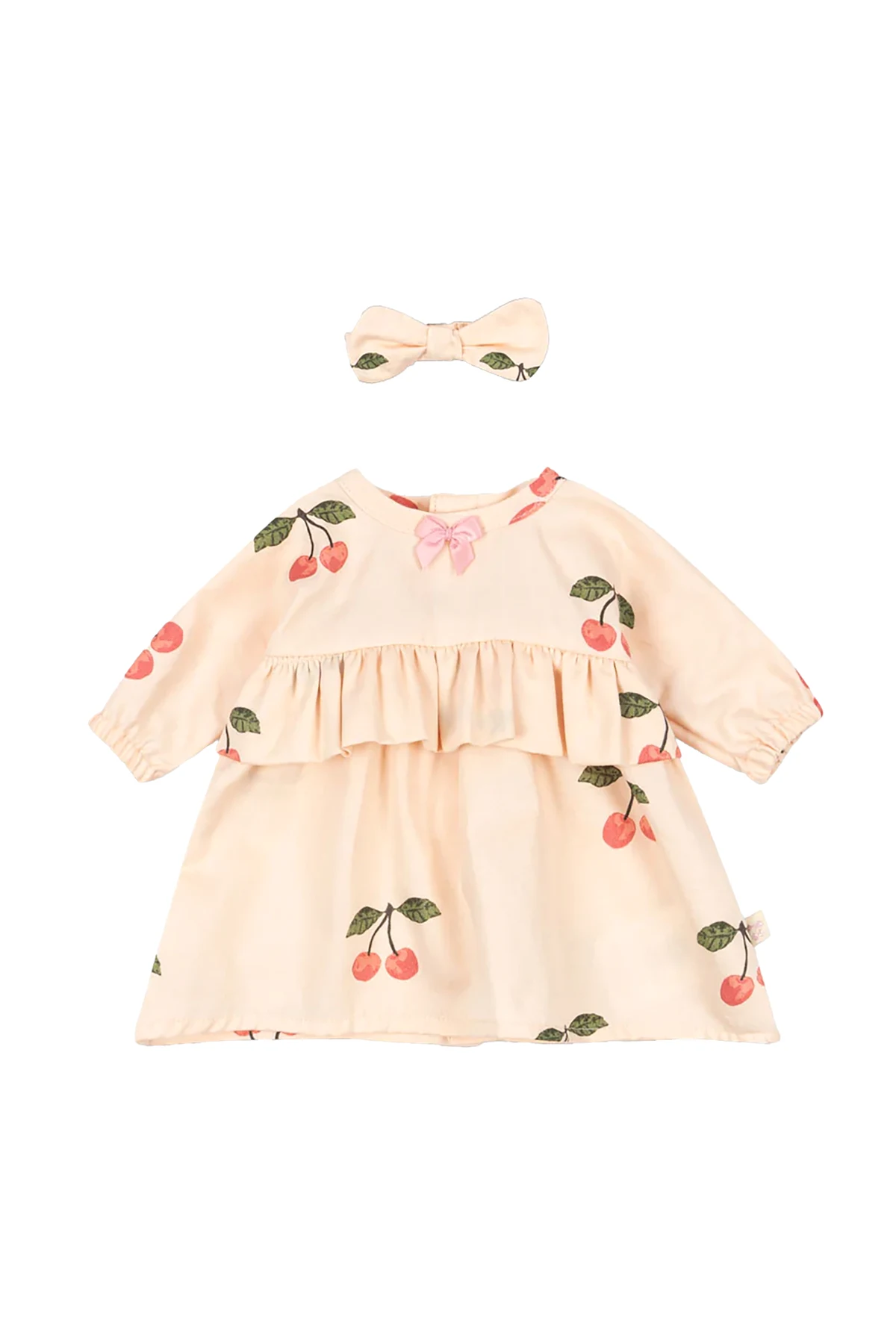 PINK Set: Headband and Dress for Doll