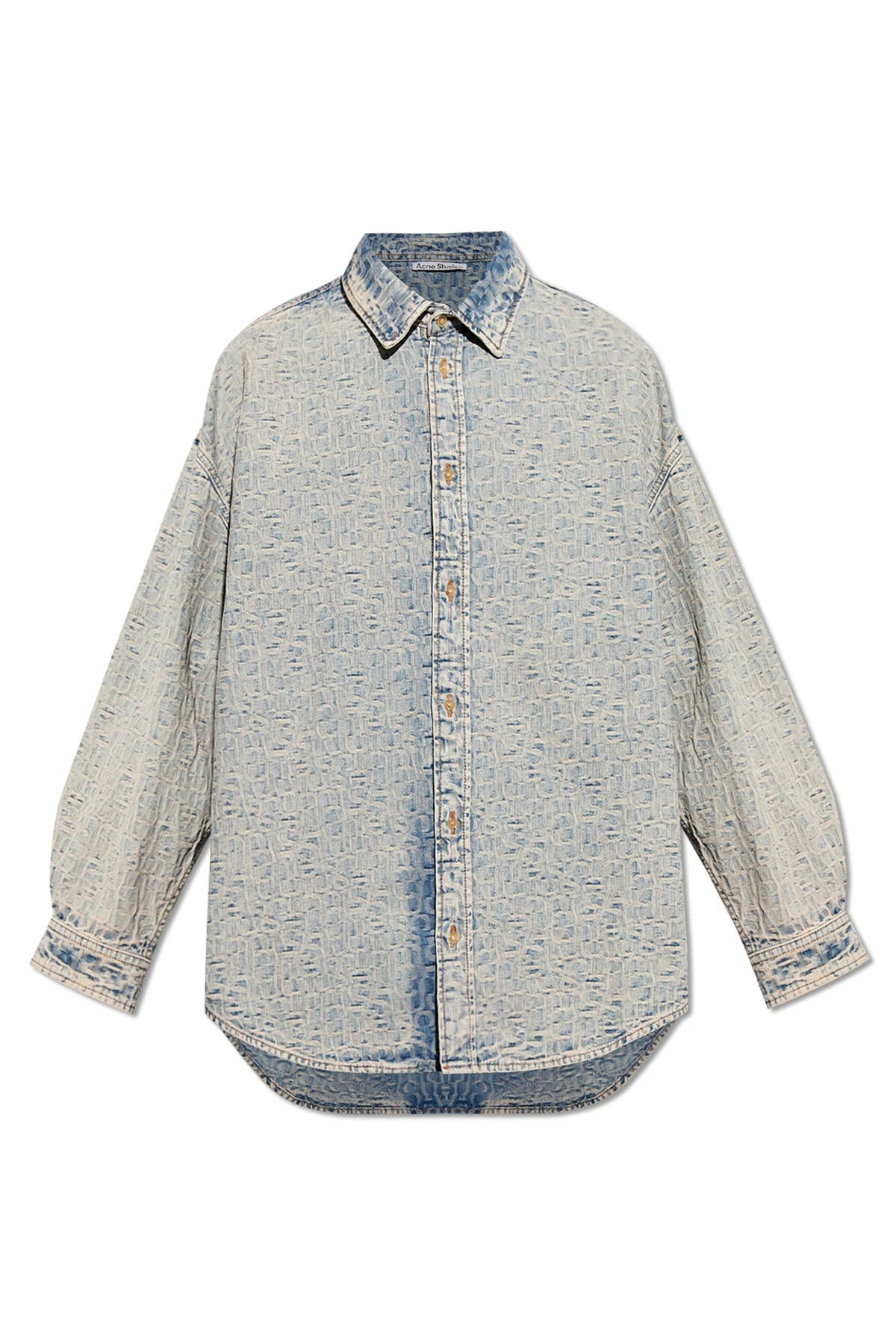 Monogrammed denim shirt