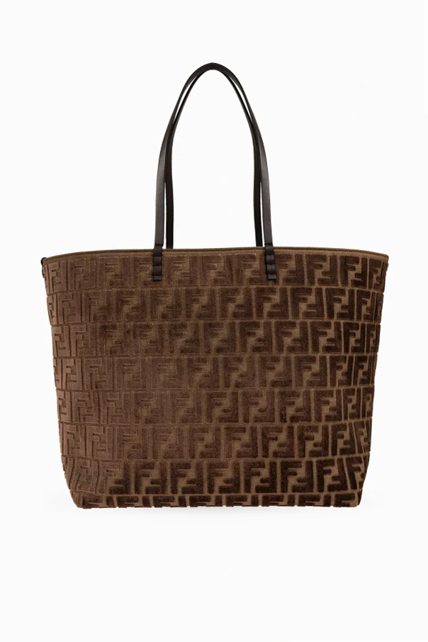 BRĄZOWY Torba `Roll Large` typu `shopper`