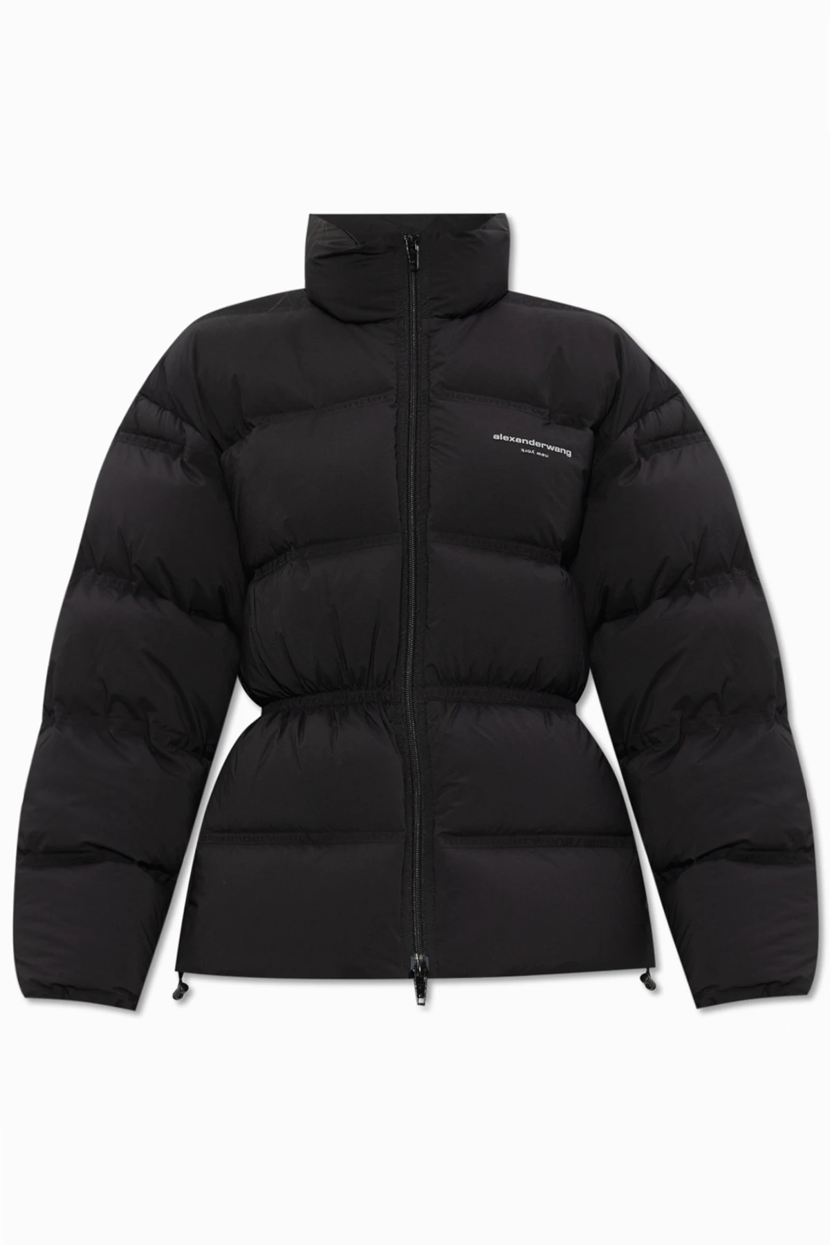 Down jacket with logo