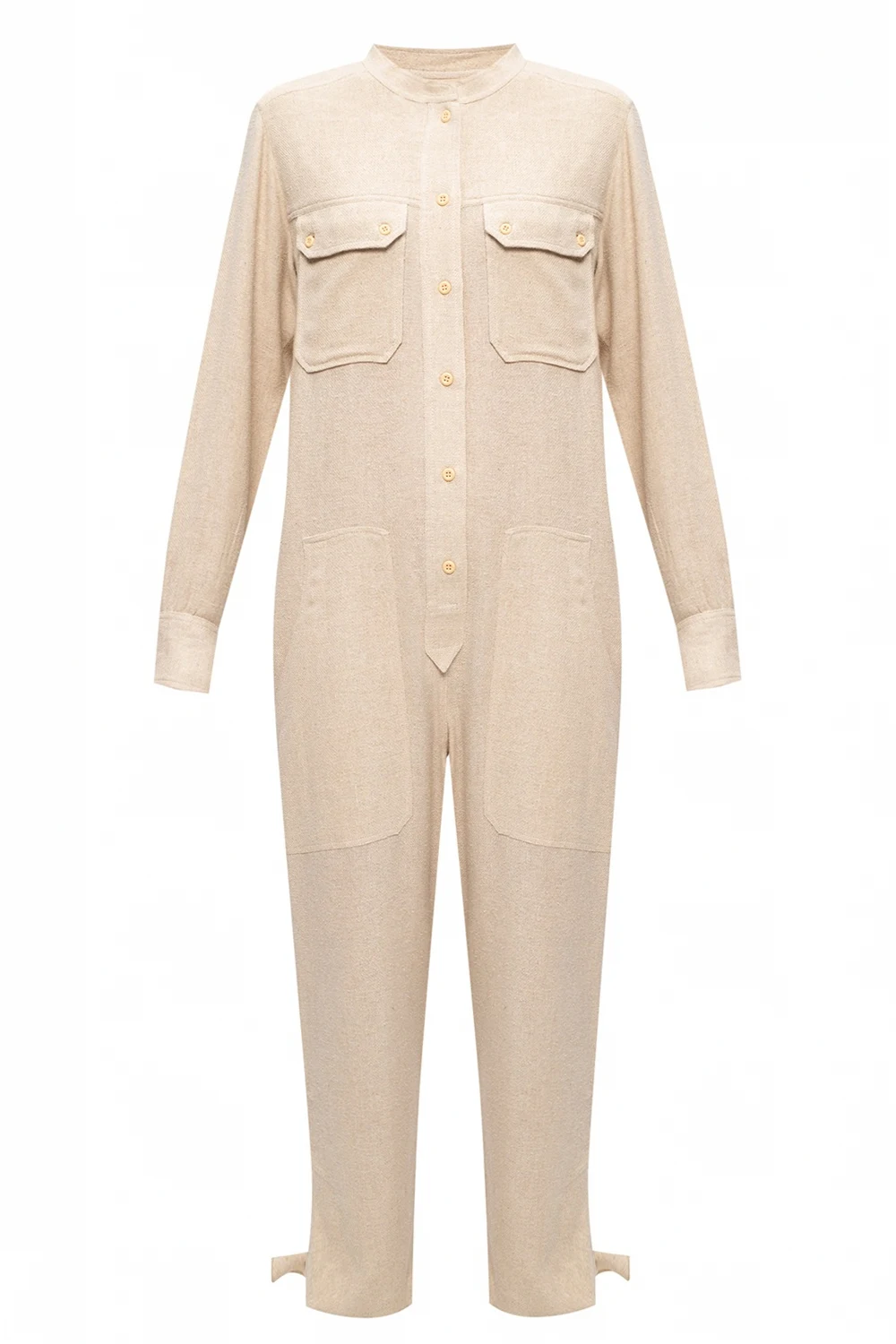 Jedwabny kombinezon z długimi rękawami