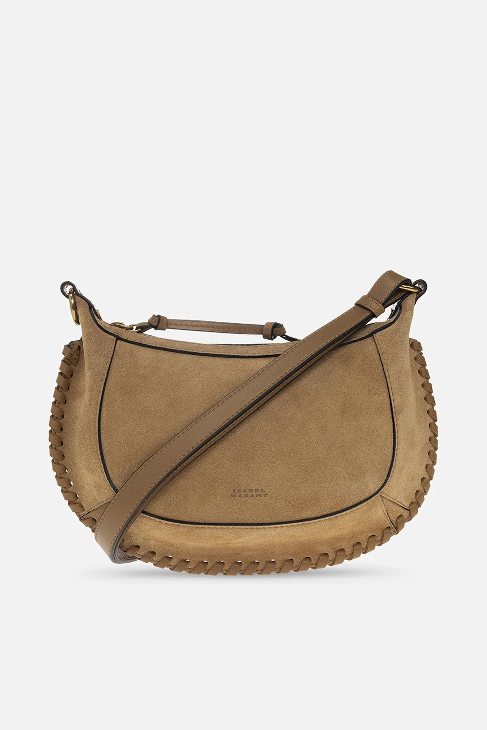 ‘Oscan Moon’ suede shoulder bag
