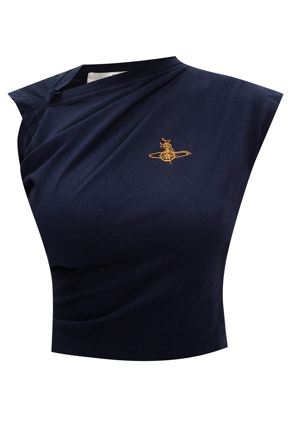 Asymetryczny top z logo