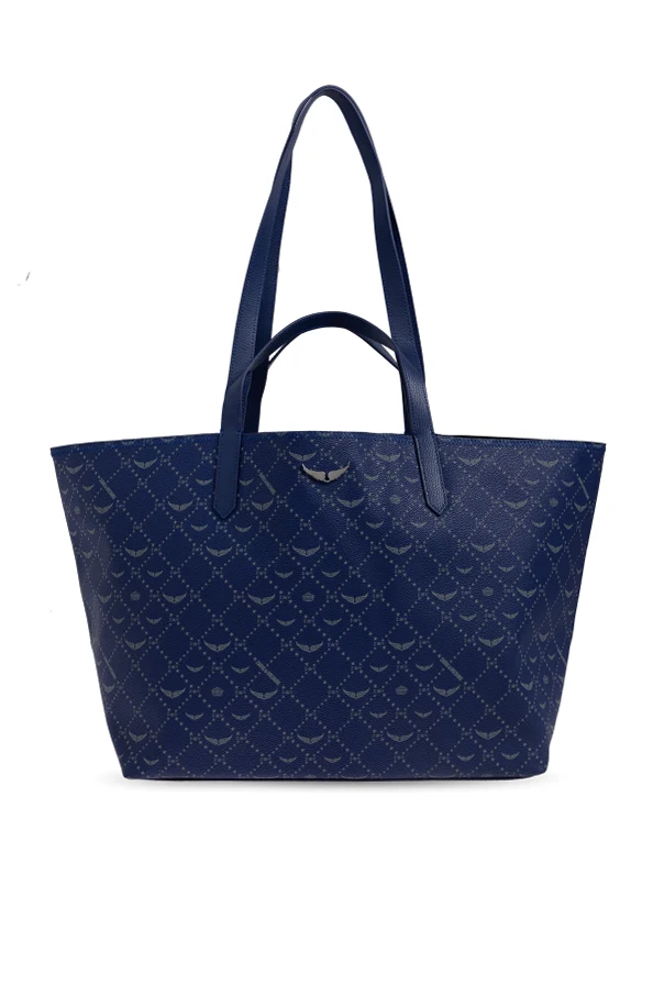 MARINEBLAU Shopper-Tasche mit Monogramm