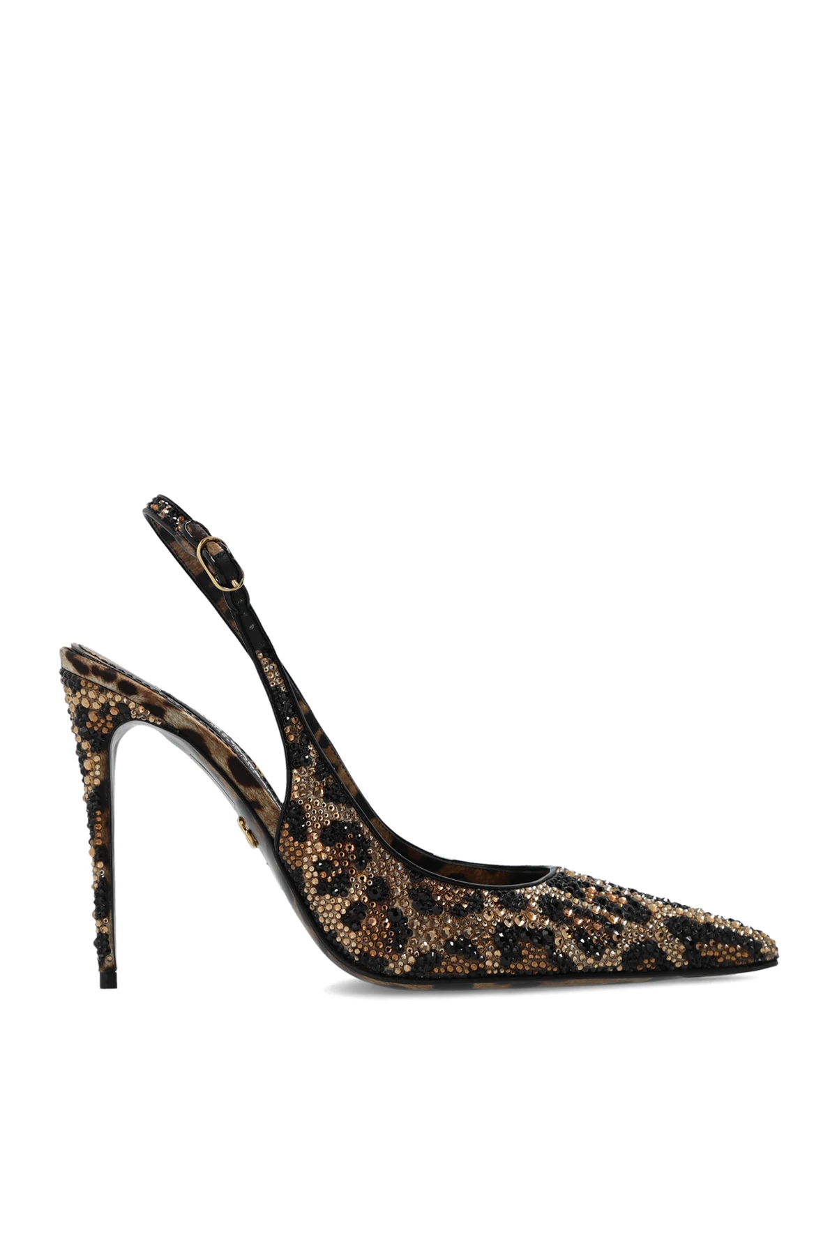 BROWN Patterned pumps