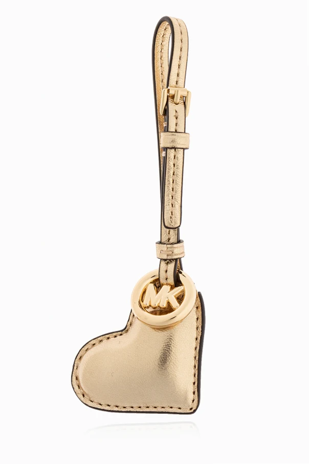 GOLD Keychain with a heart-shaped pendant