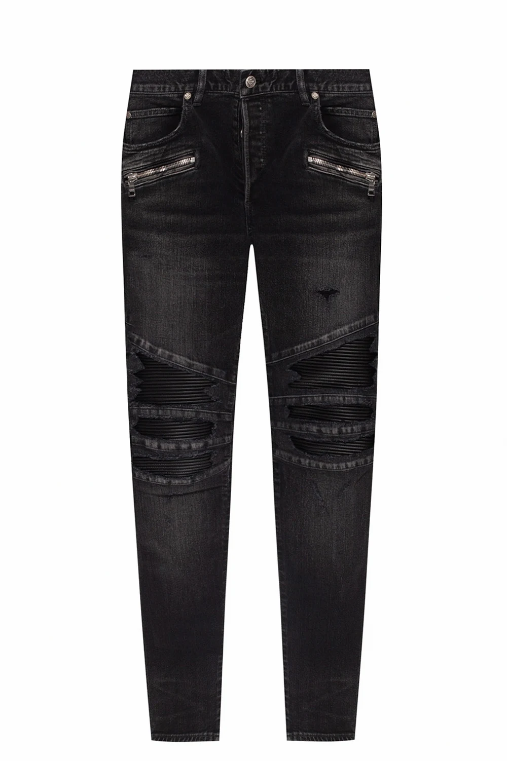 Raw edge jeans
