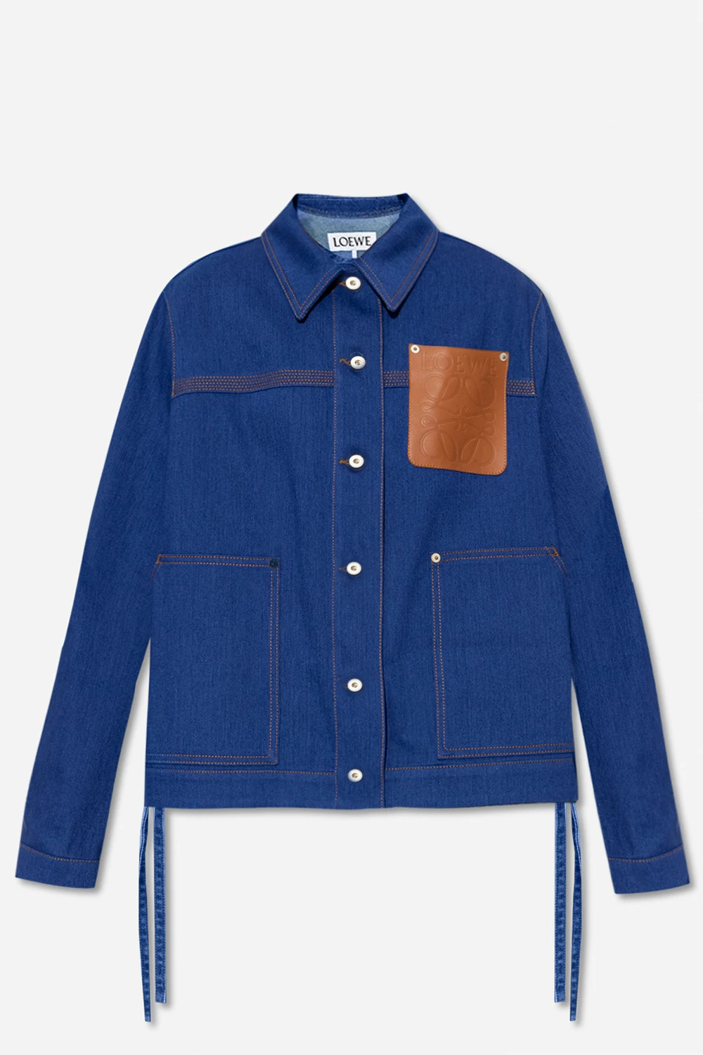 Denim jacket with logo