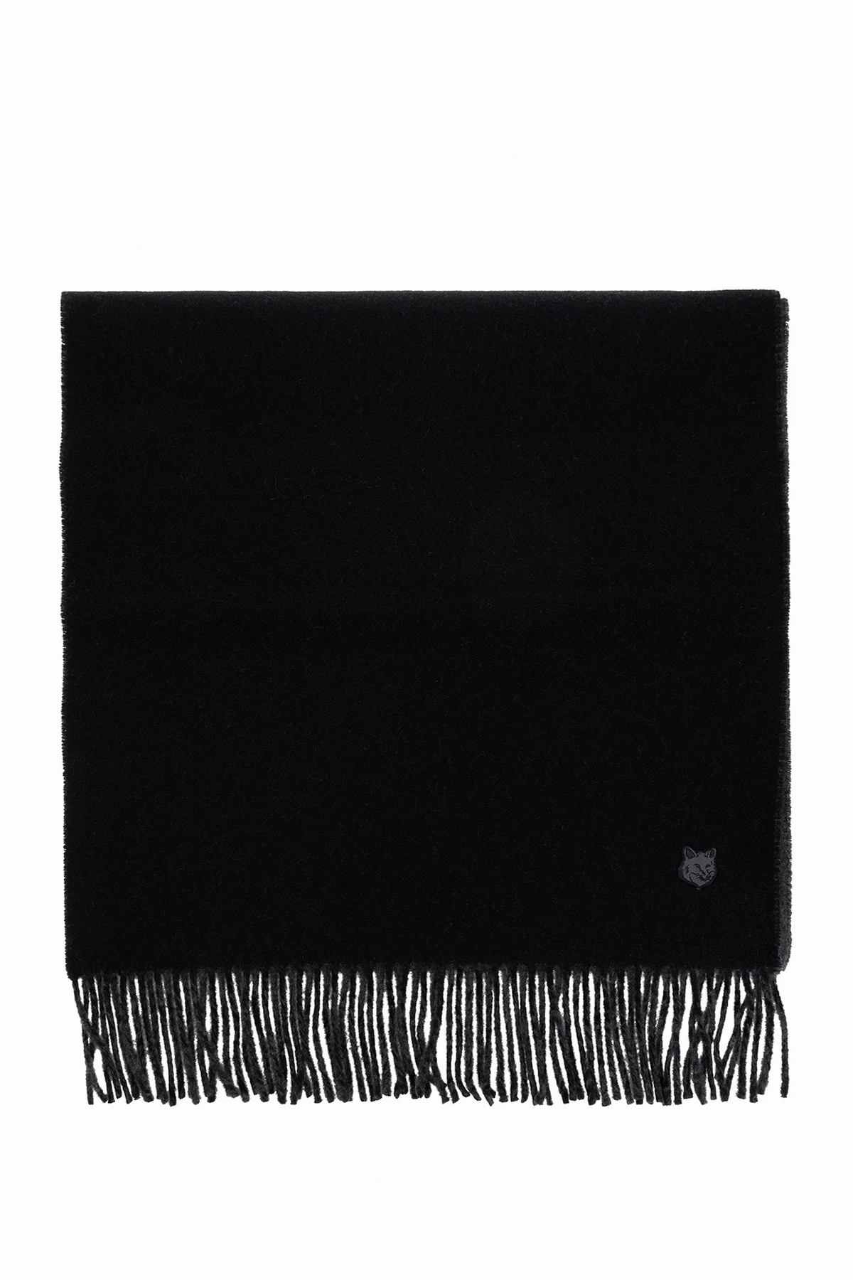 Wool scarf with logo