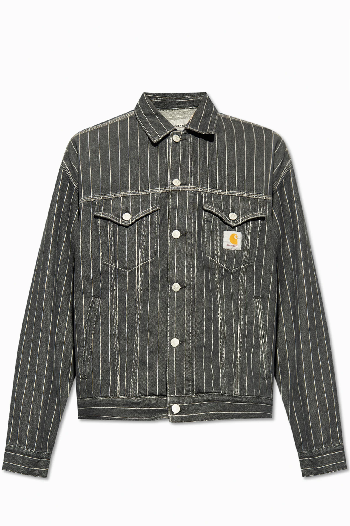 Cotton jacket with logo