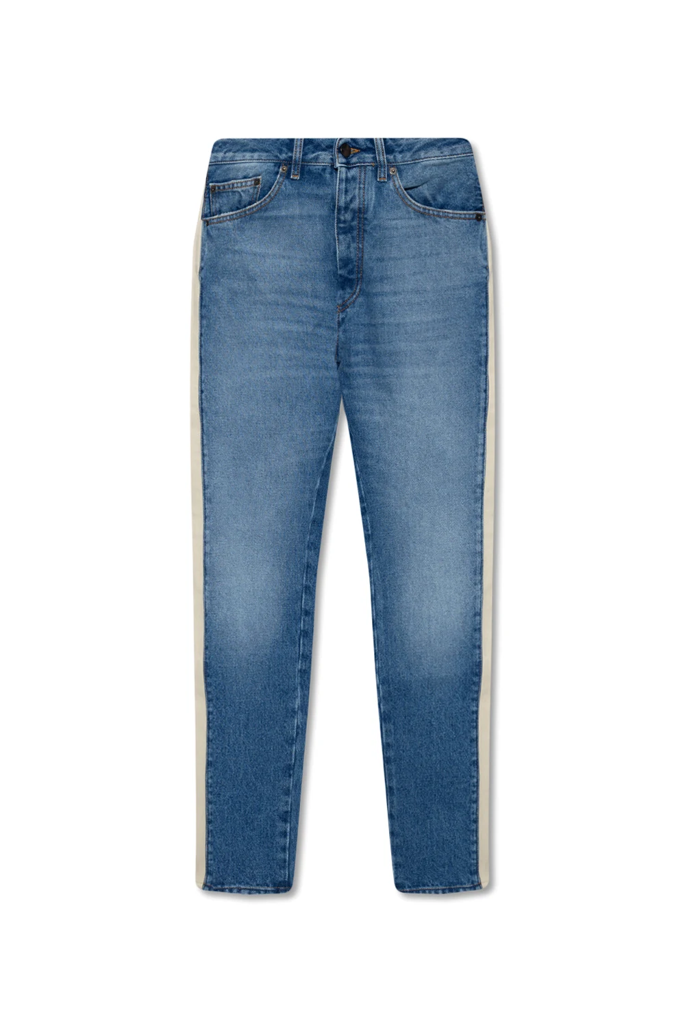 Jeans with side stripes