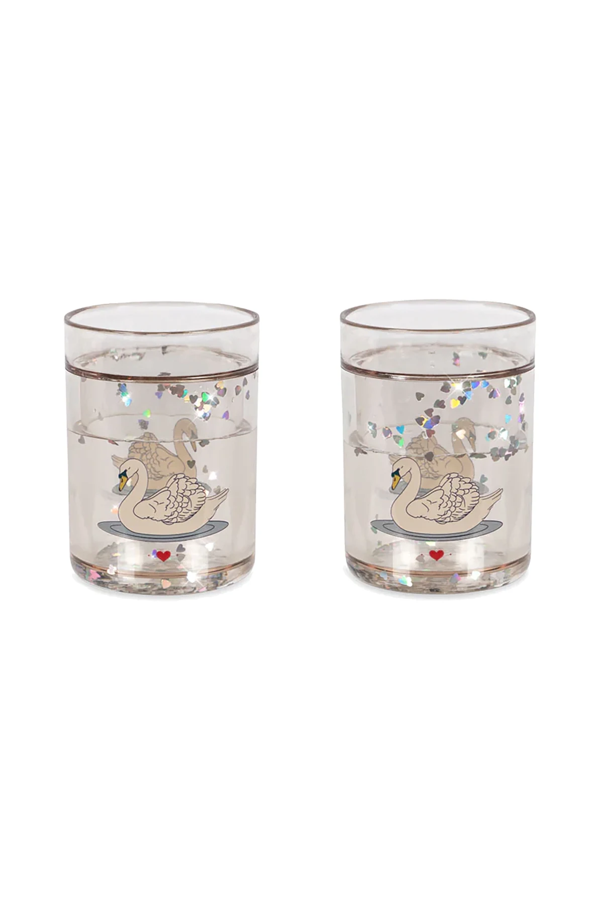 Two-pack glitter cups