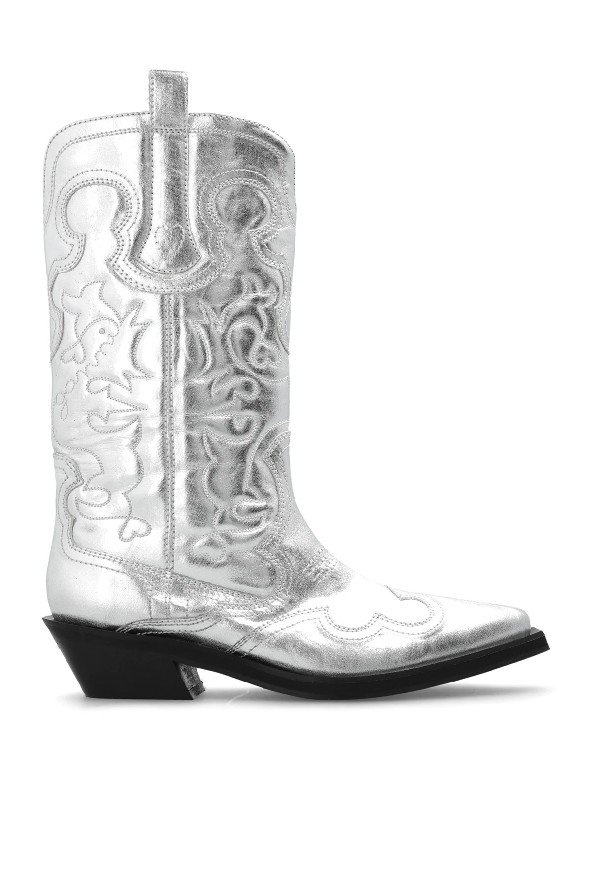 Cowboy boots with stitching details