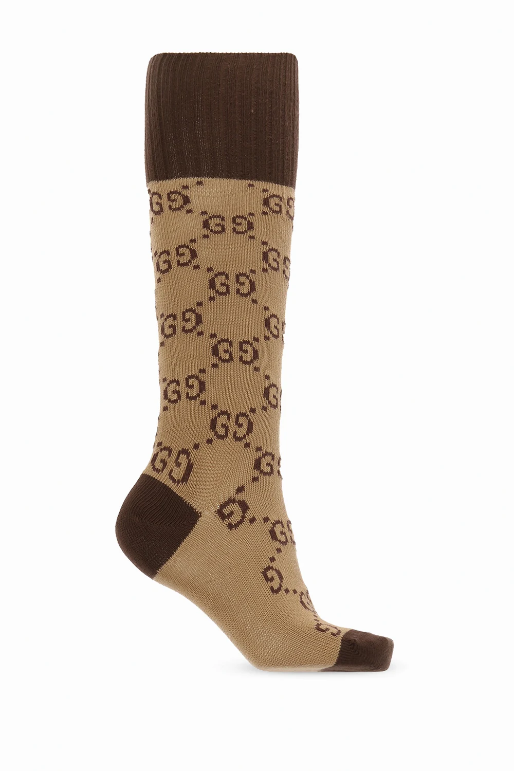 Logo-embroidered knee-high socks