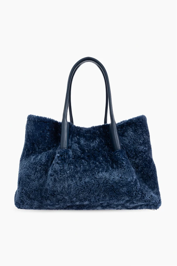GRANATOWY Torba `Pinacoteca` typu `shopper`