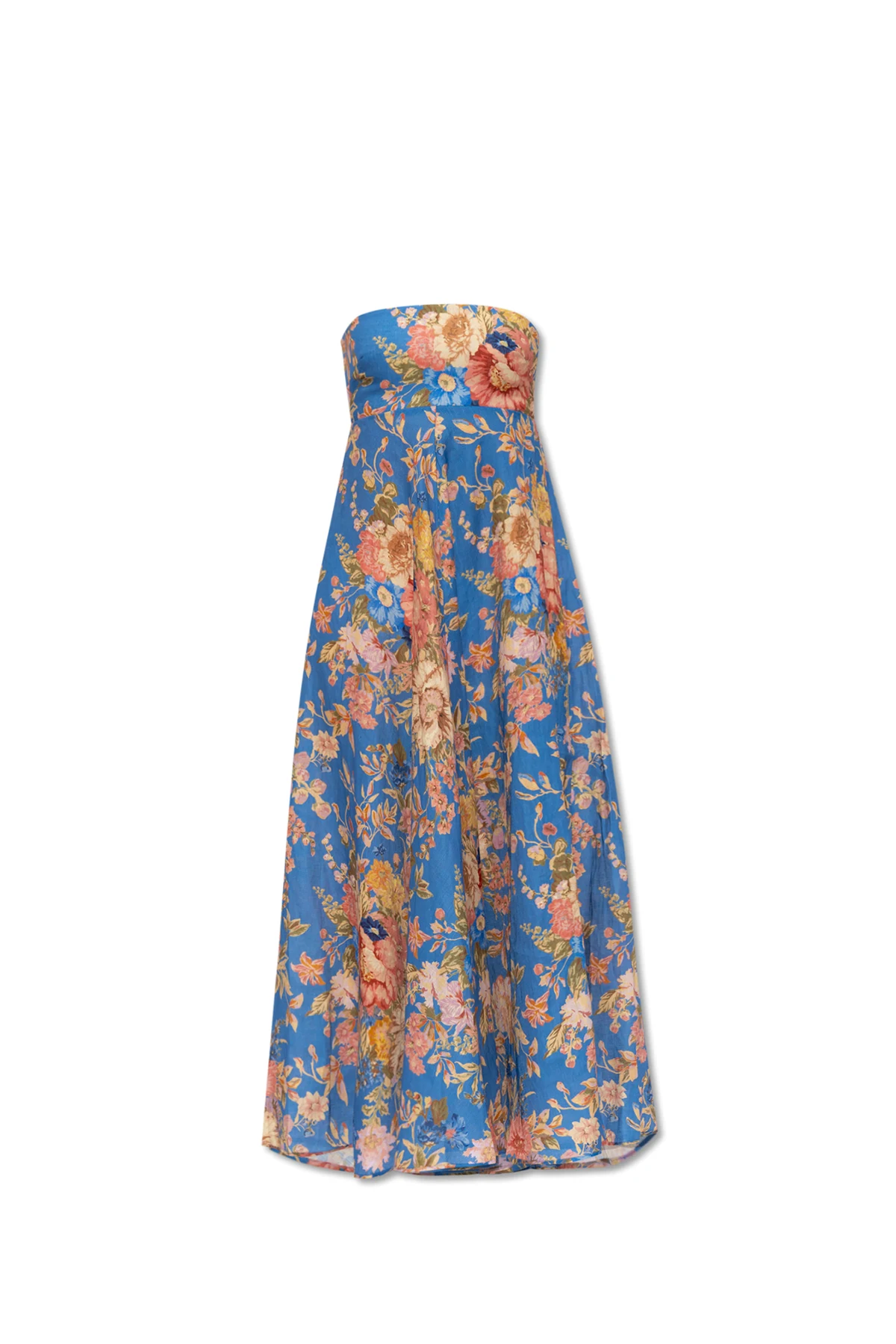 Sleeveless dress in linen