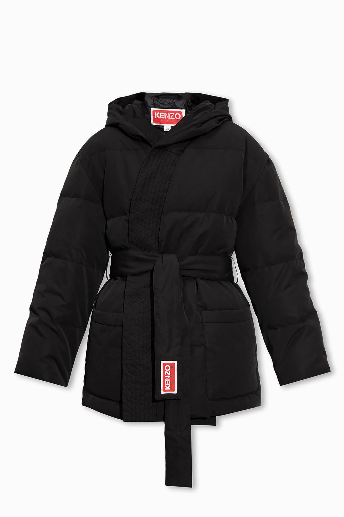 Hooded down jacket