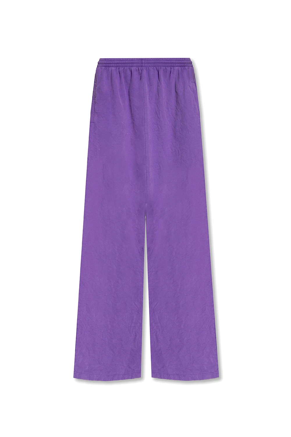 Sweatpants with creased effect