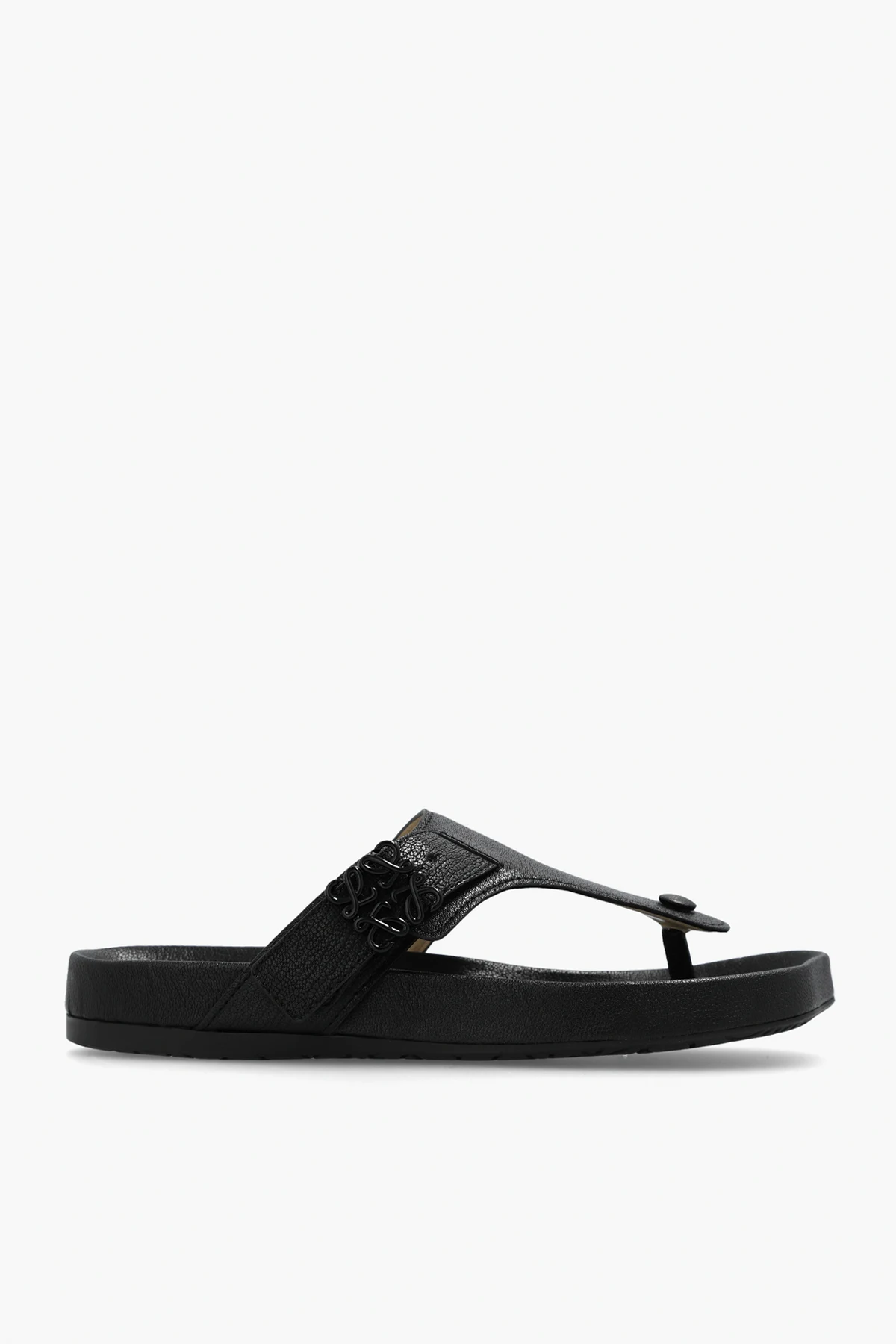 ‘Comfort’ leather flip-flops