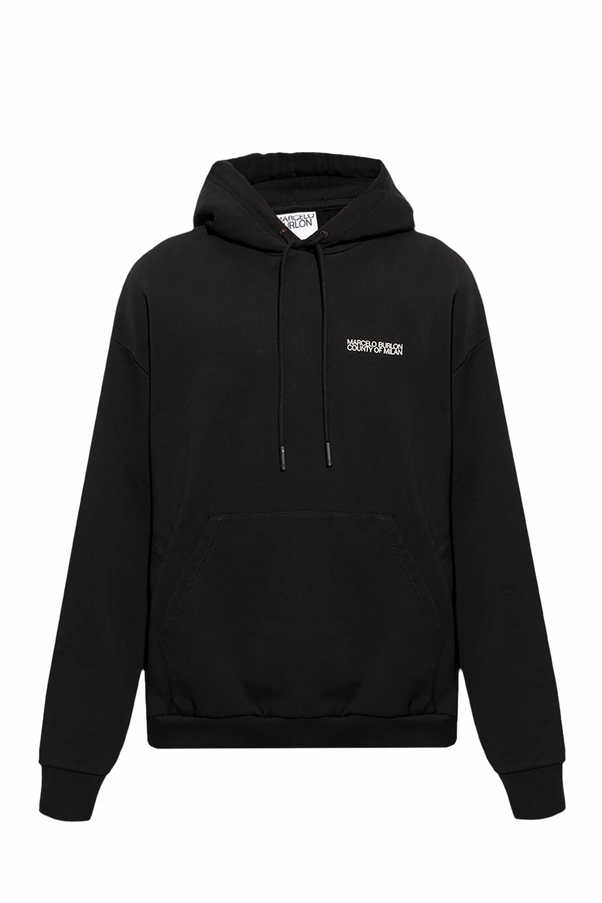 Logo-embroidered hoodie