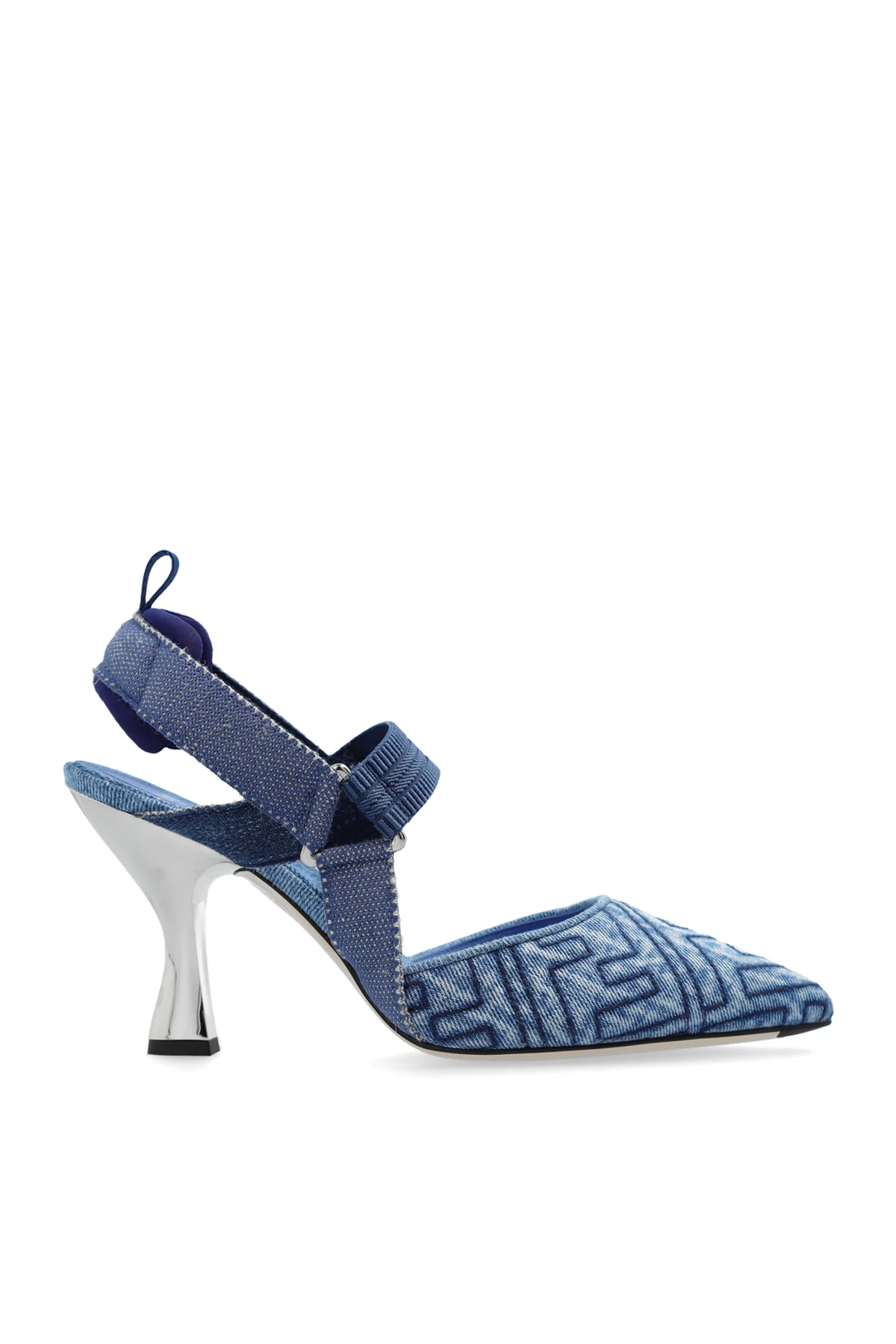 Jeansowe buty na obcasie ‘Colibri’