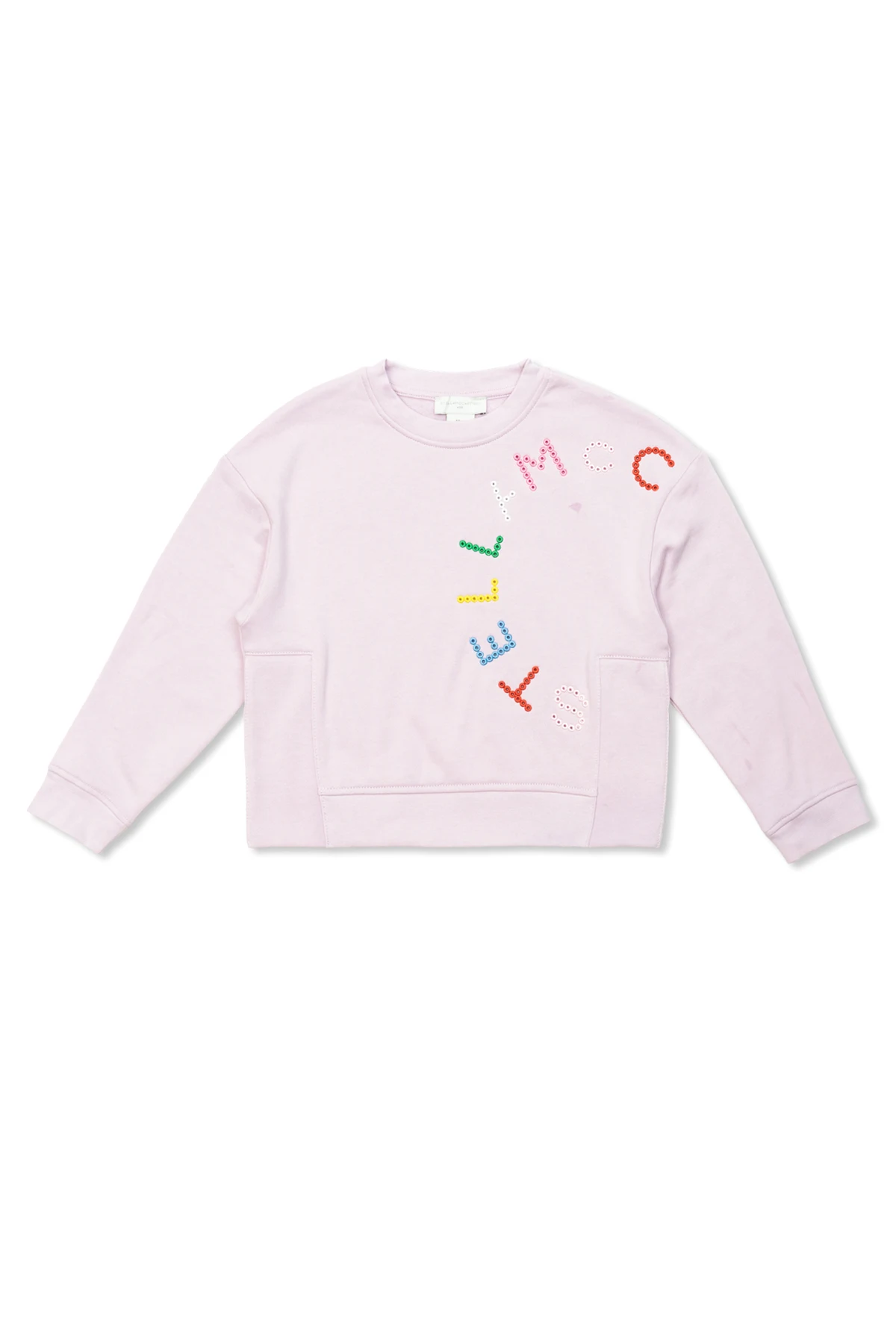 Sweatshirt mit bunt gesticktem Logo