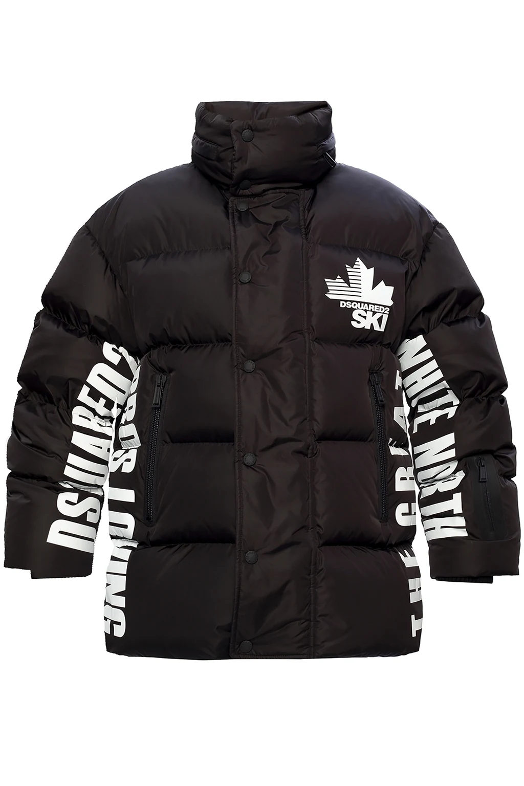 Quilted down jacket