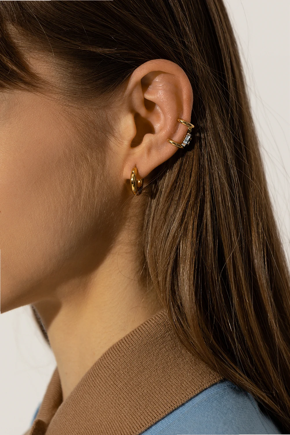 Ear cuff with logo