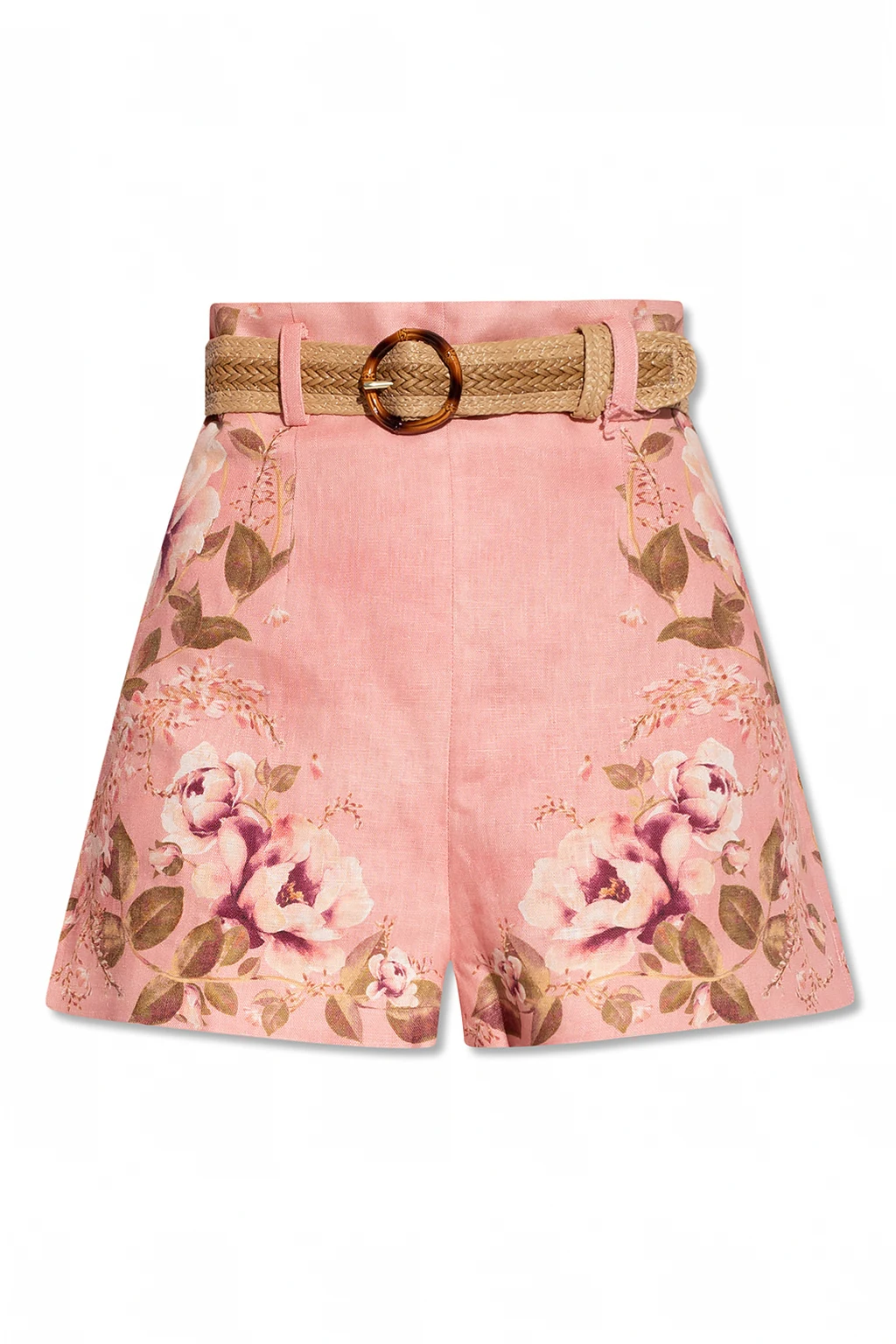 Shorts with floral motif