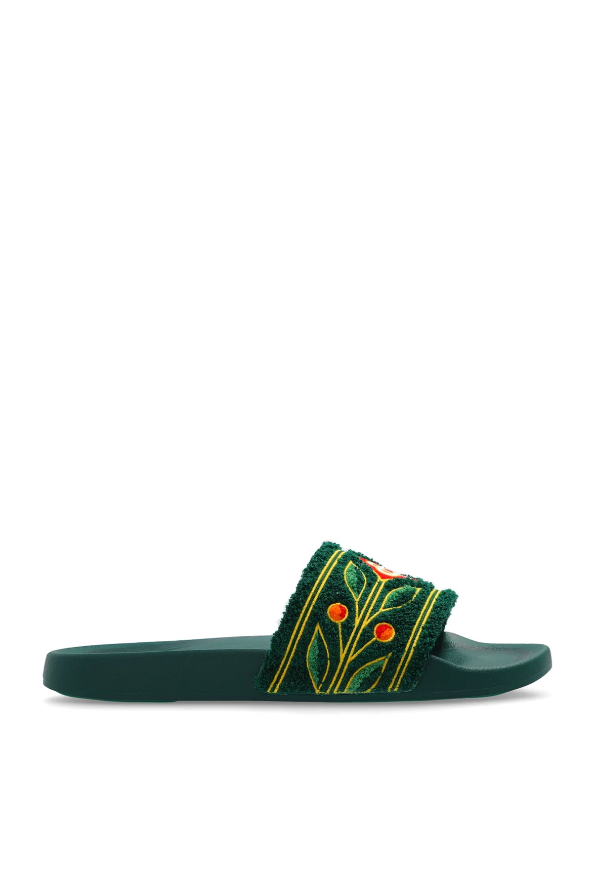 Embroidered slides