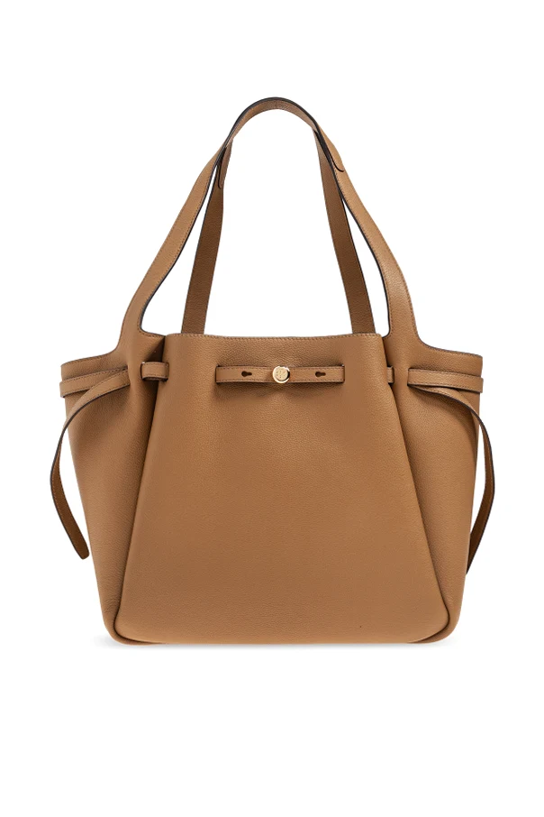 BRĄZOWY Torba `Romy` typu `shopper`