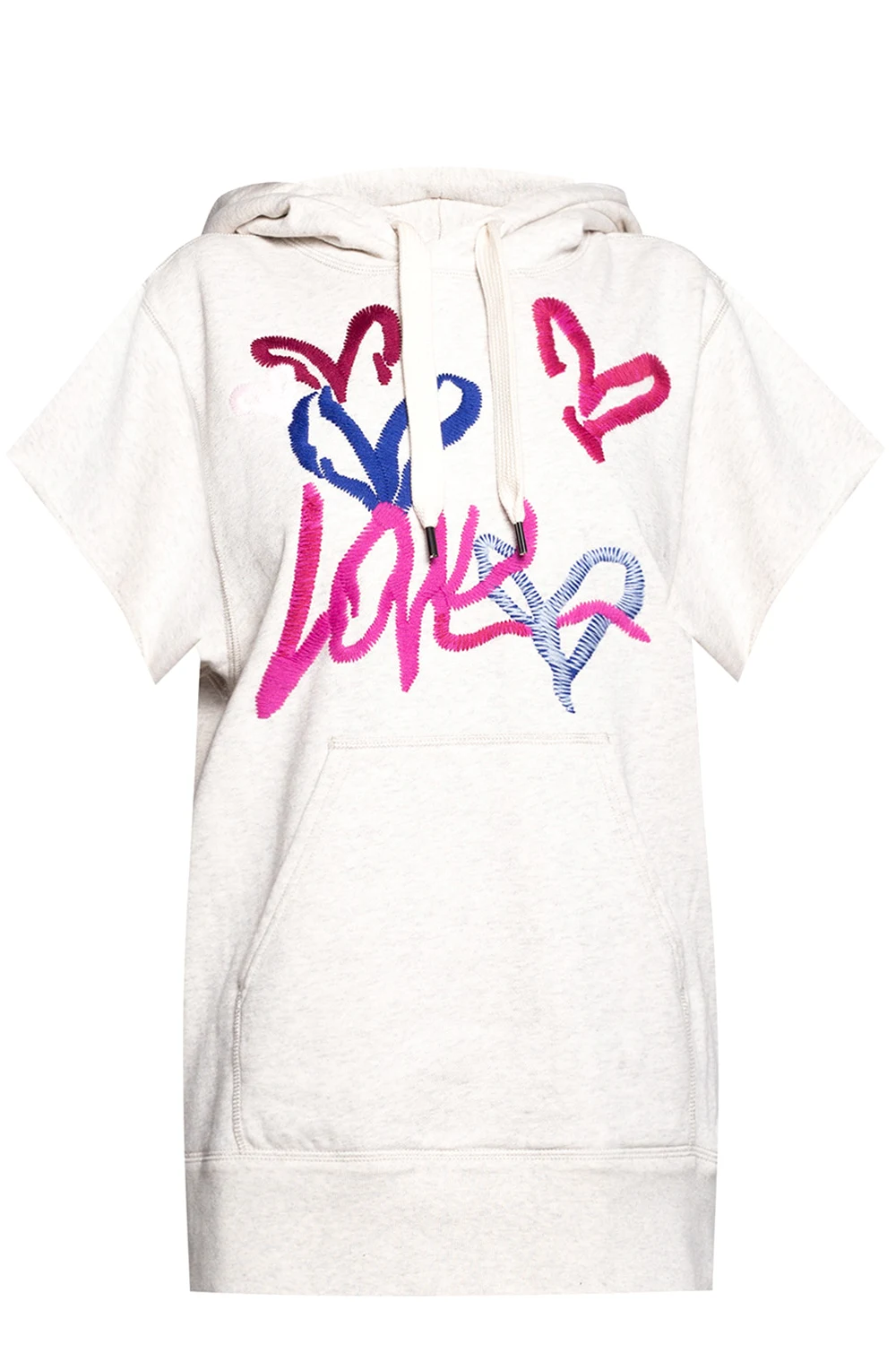 Short-sleeved hoodie