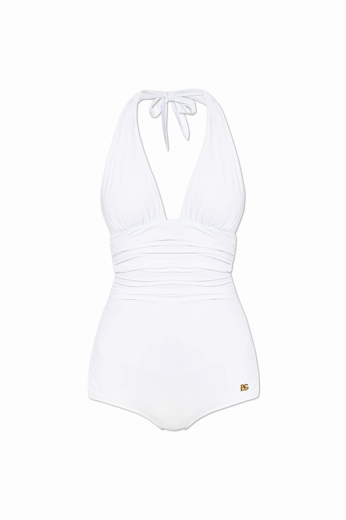 WHITE One-piece swimsuit.