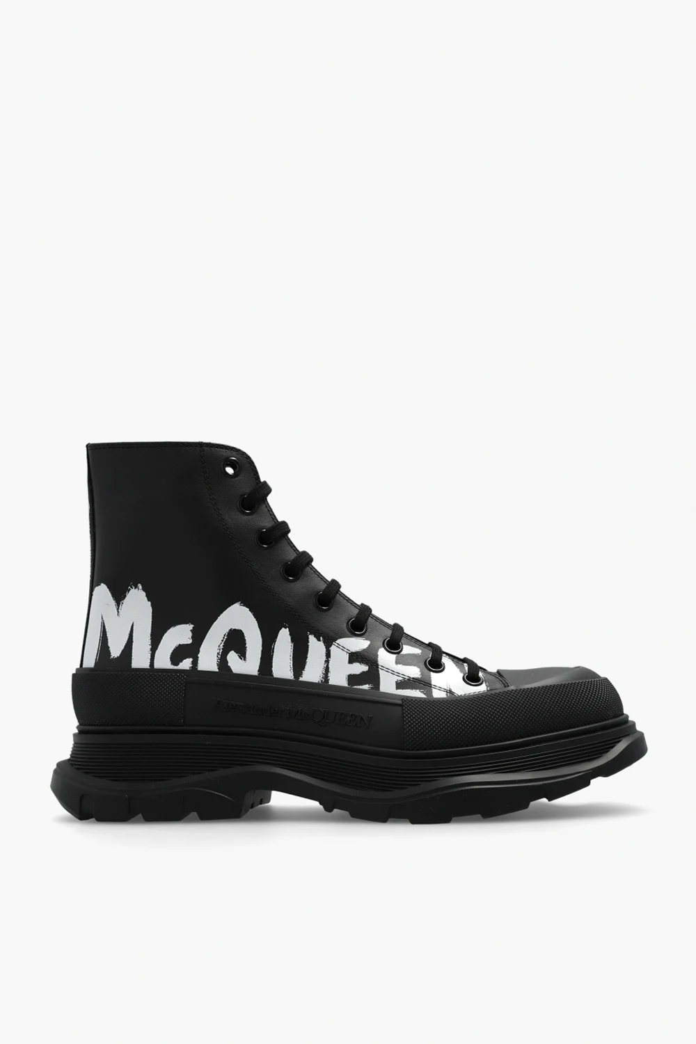 Platform boots with logo