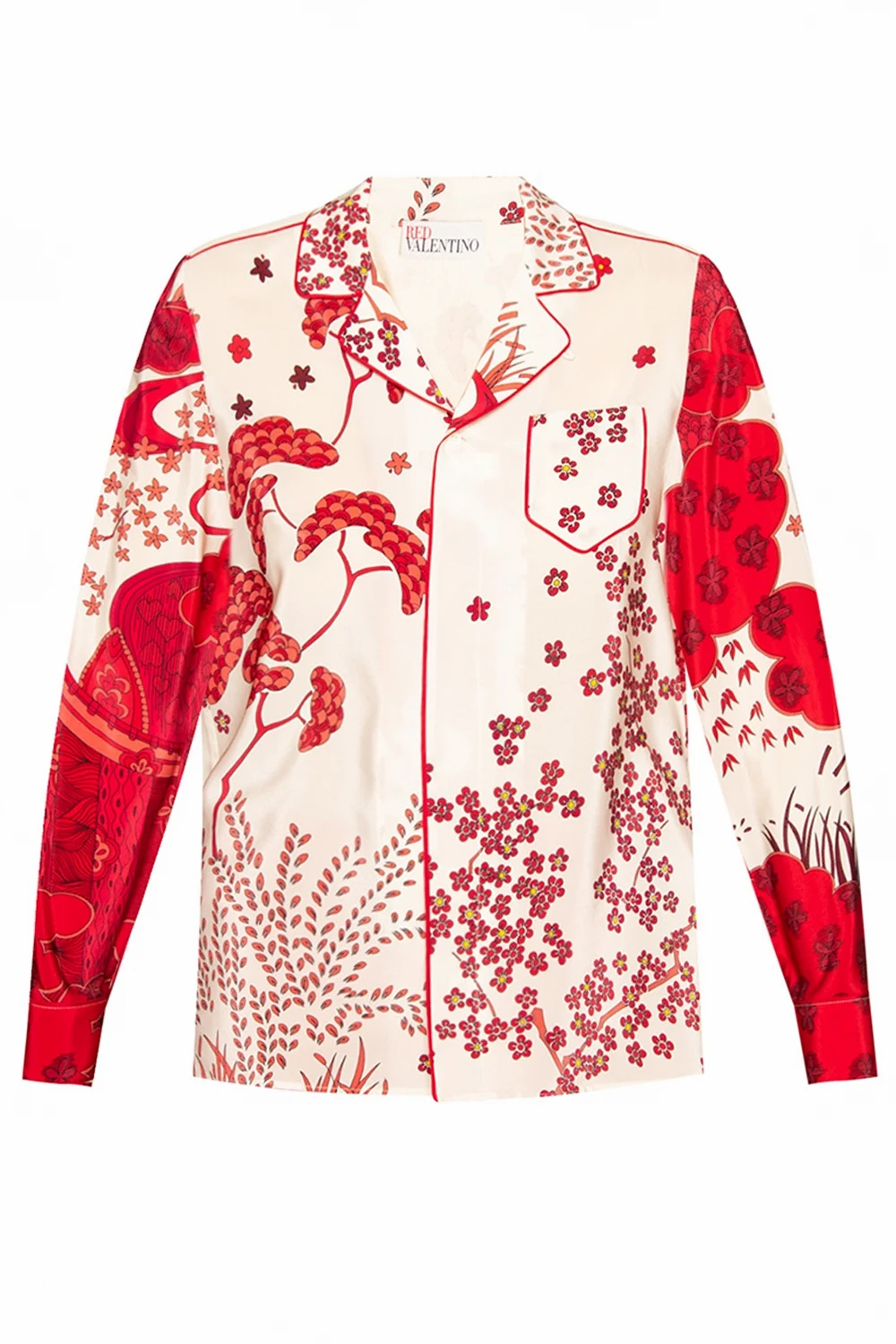 Floral-printed shirt