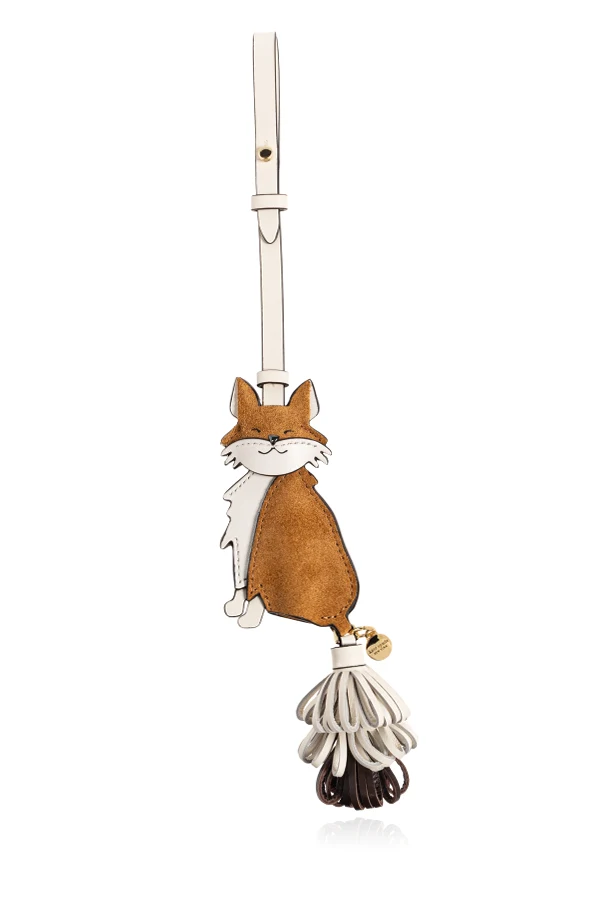 BROWN Bag pendant with fox motif