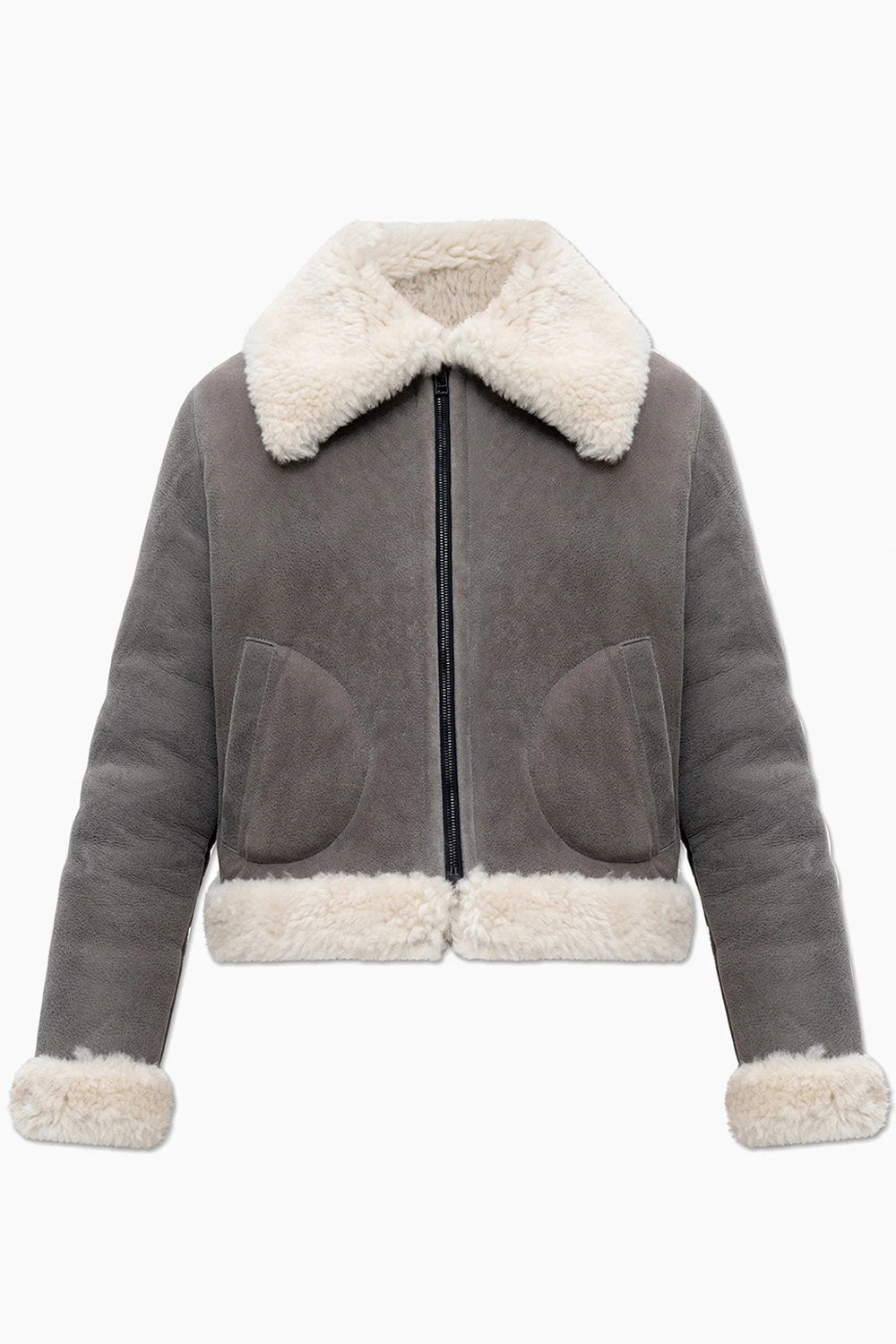 ‘Leader’ crop shearling coat