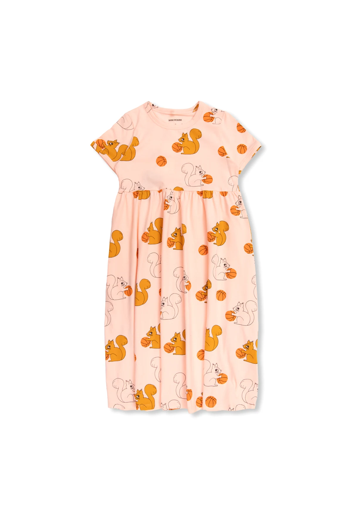 Dress with squirrel print
