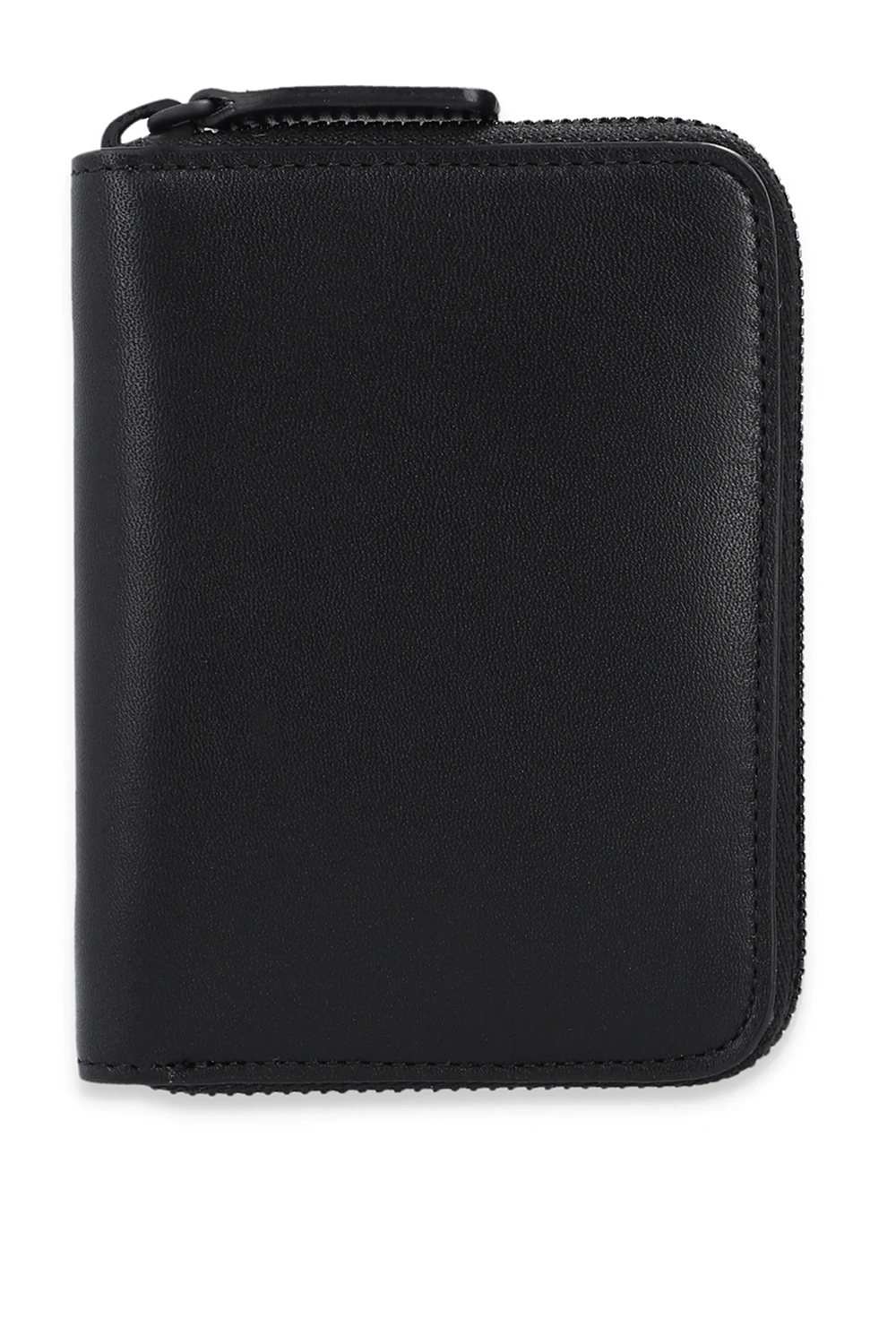 Leather wallet with logo