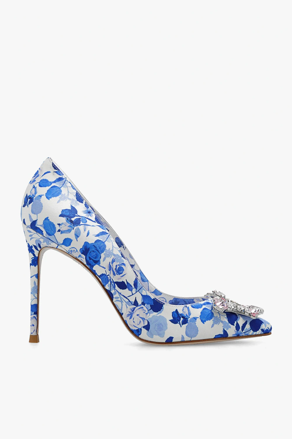 ‘Margaux’ stiletto pumps with floral motif