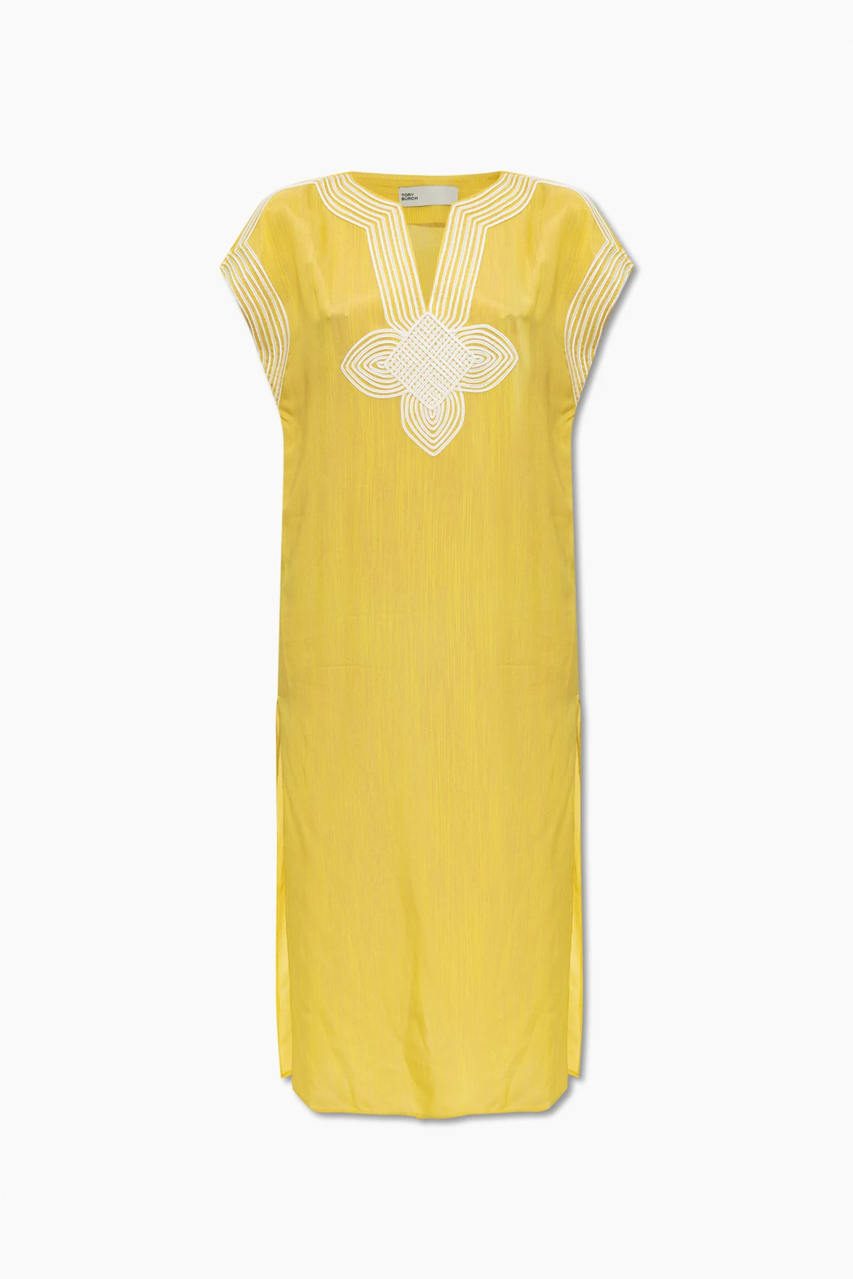 Dress with stitching