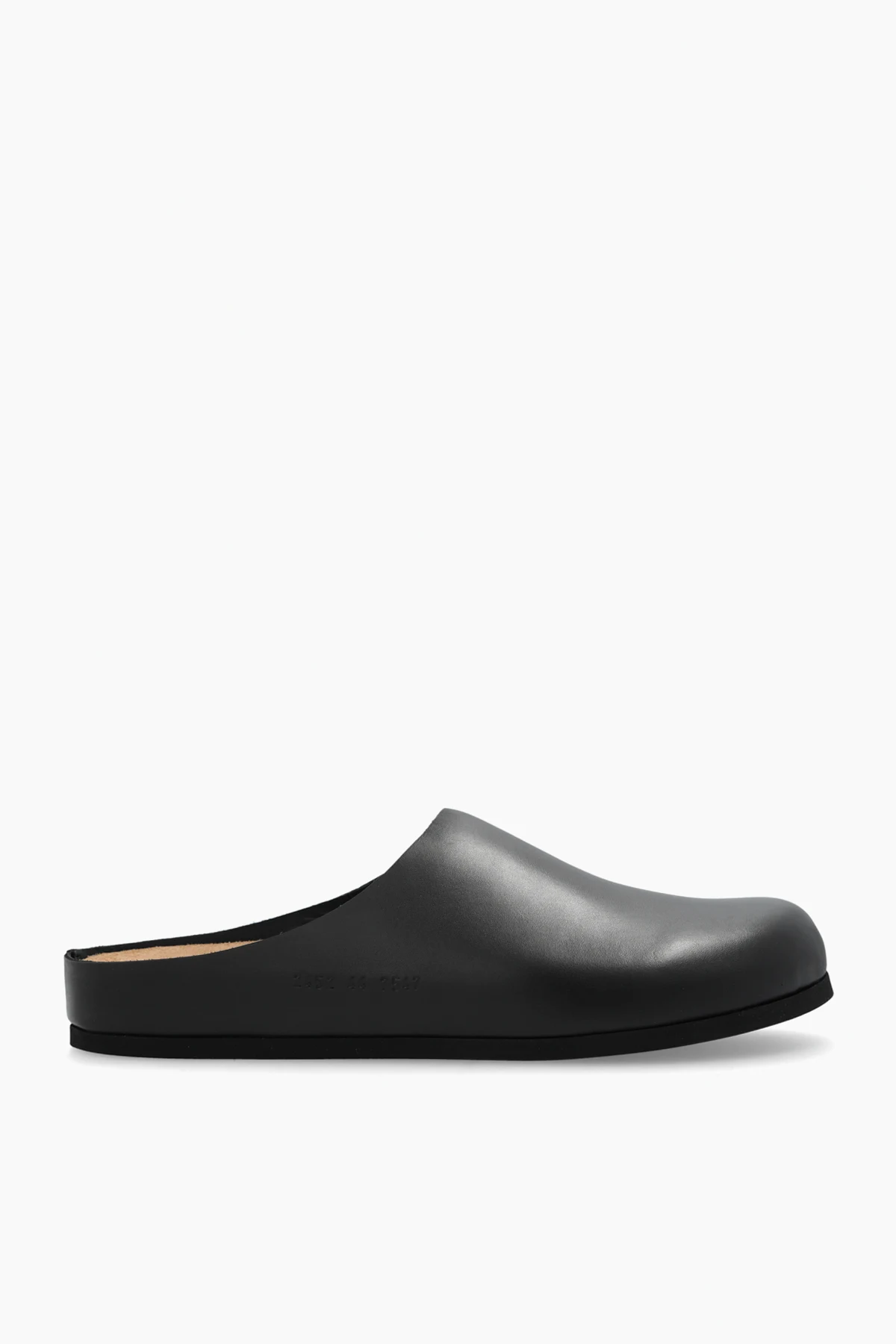 Leder-Pantoletten Clog