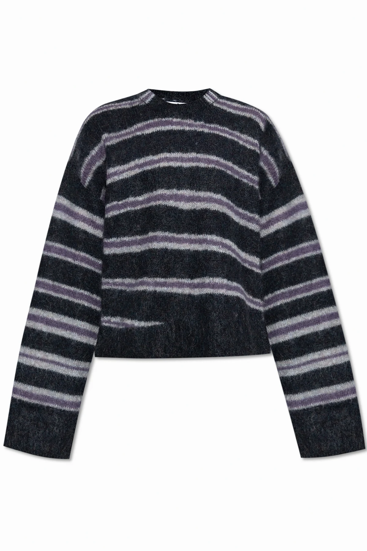 Pullover mit Wollbesatz